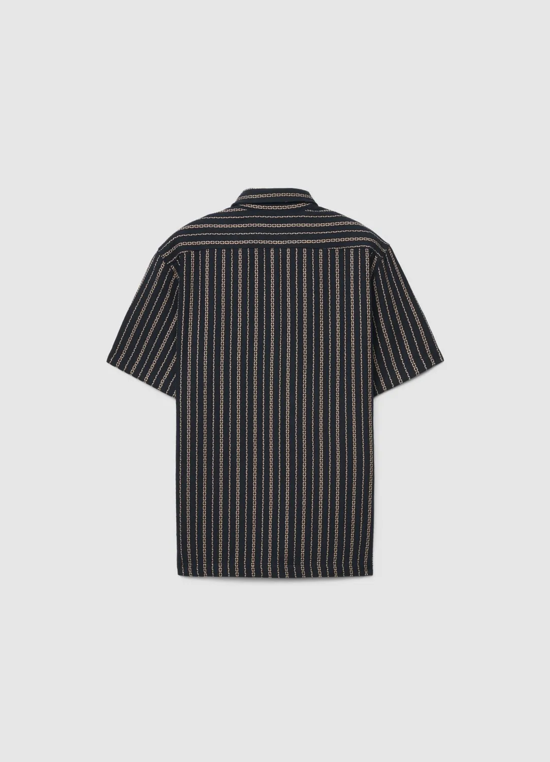 Calliope chemise à rayures homme manches courtes relaxed