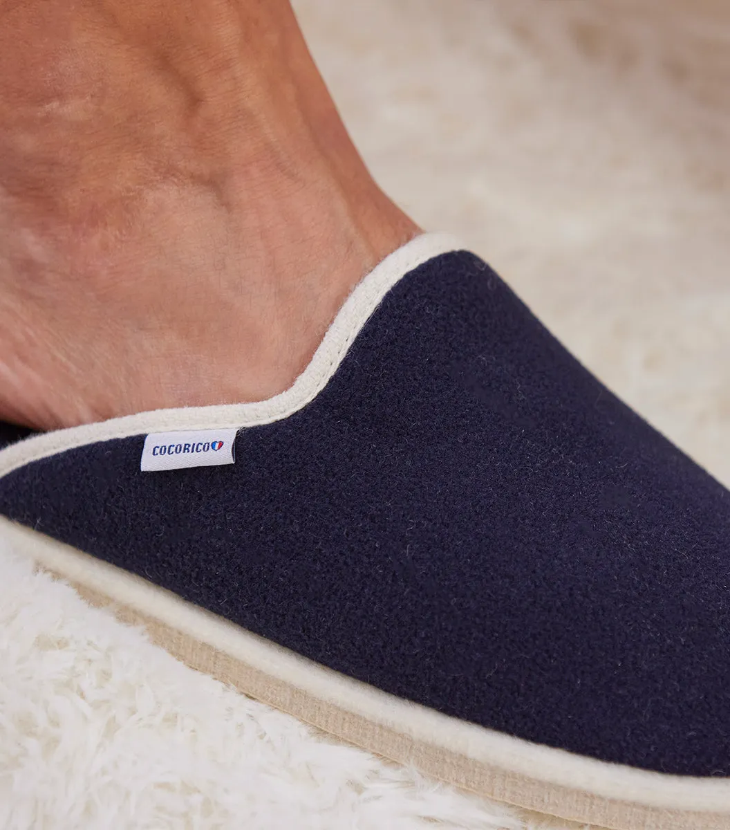 Cocorico Mules Homme Marine chaussons laine taille 42