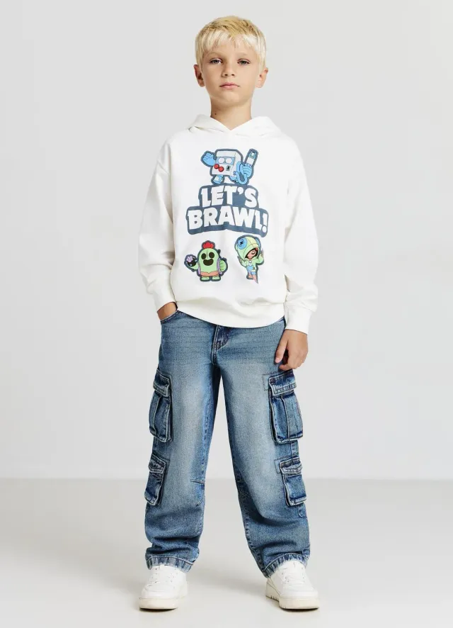 Calliope sweat capuche Brawl Stars garçon imprimé