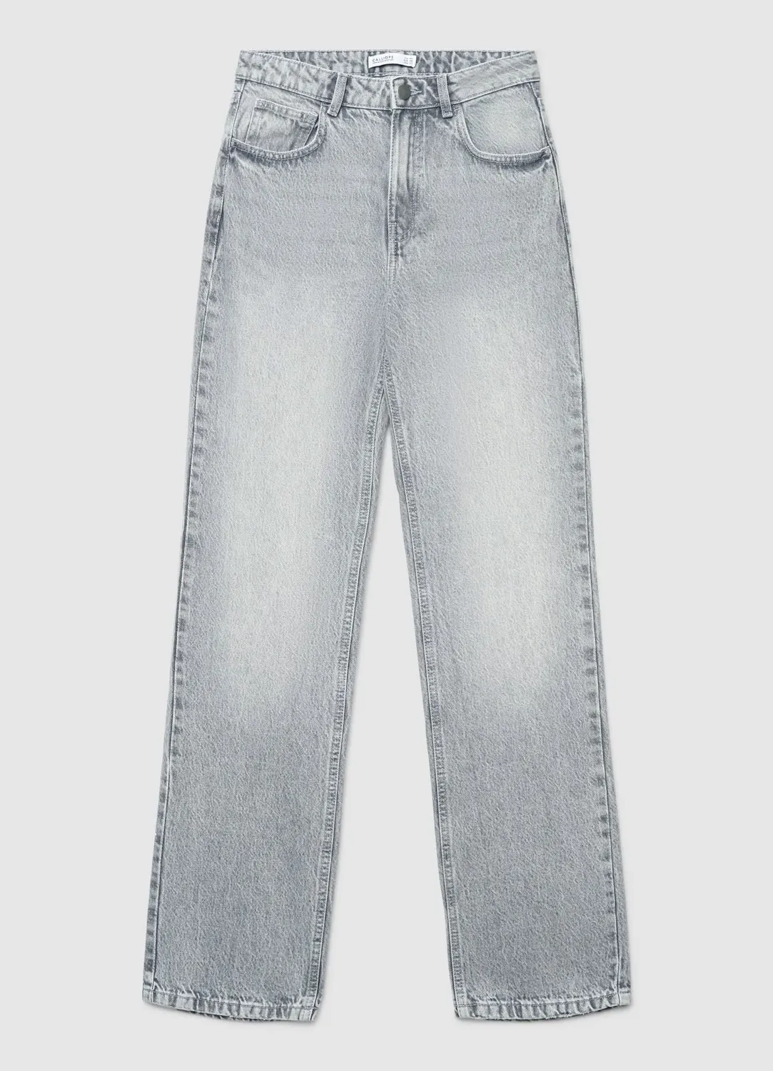 Calliope jean straight femme taille mi-haute uni