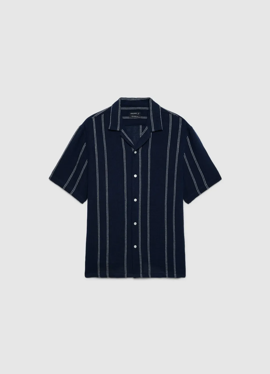 Calliope chemise rayée homme manches courtes