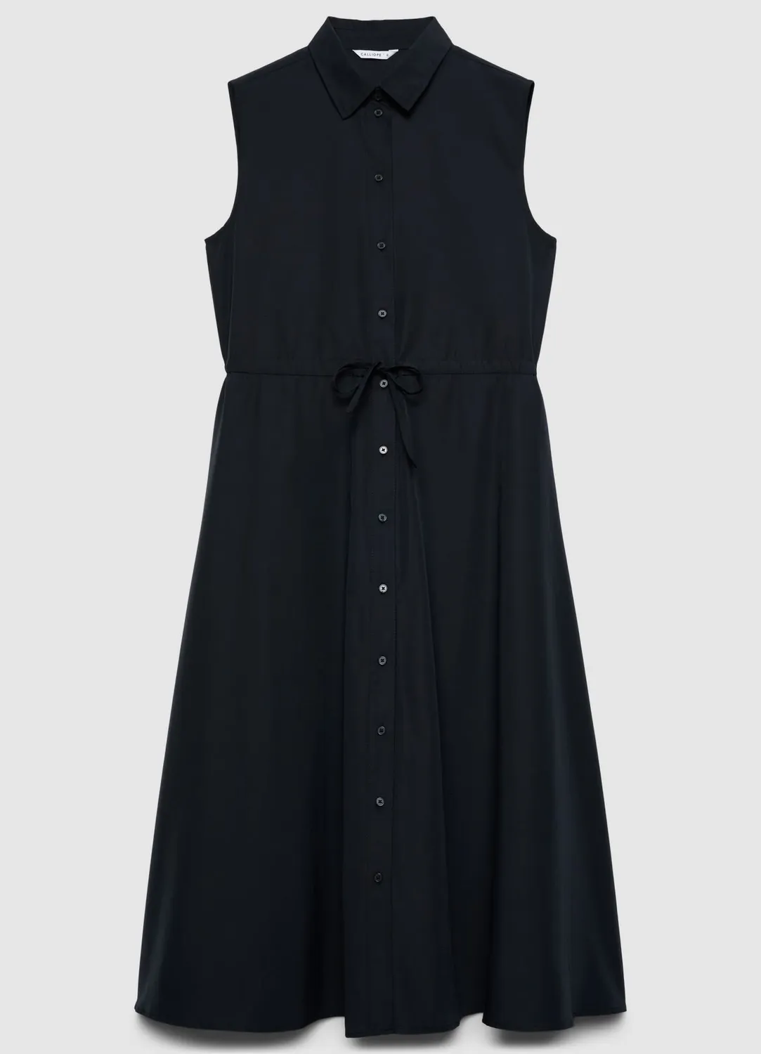 Calliope Atelier robe chemisier longue sans manches