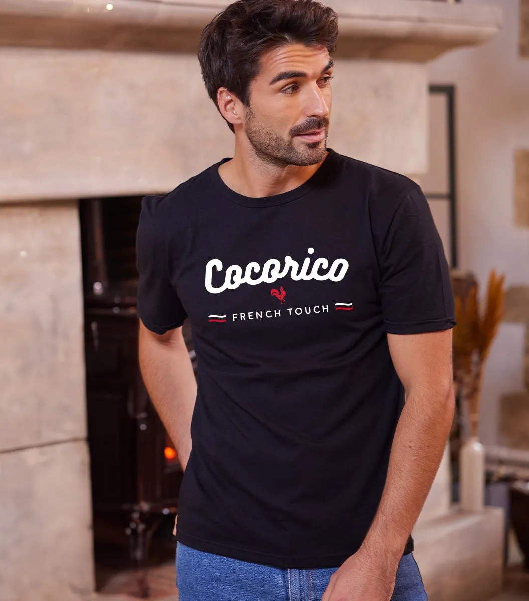 Cocorico French Touch t-shirt homme noir coton