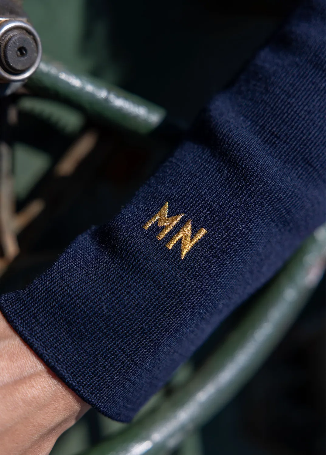 Saint James Balise pull col camionneur navy