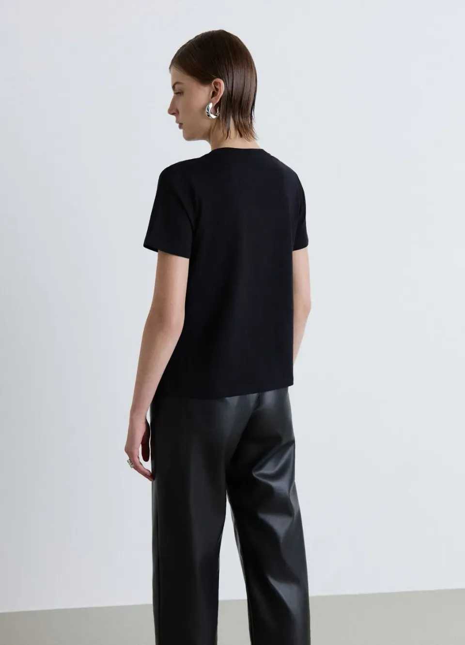 Calliope t-shirt strass col rond manches courtes femme