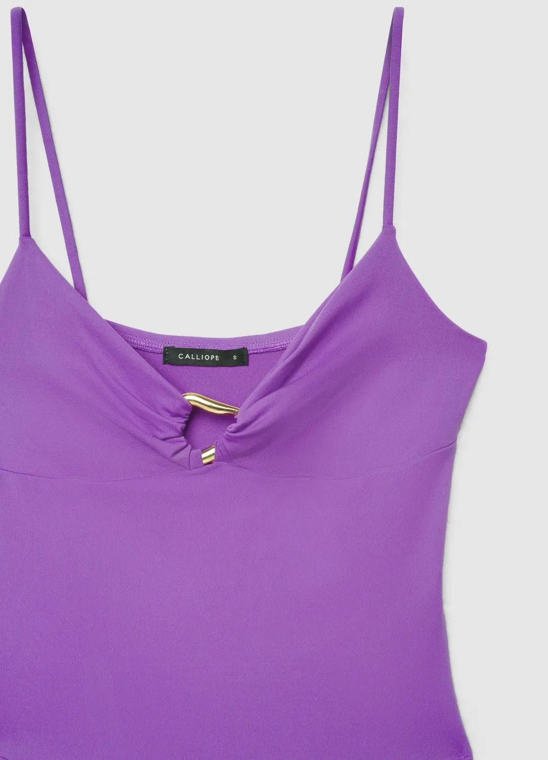 Calliope maillot 1 pièce femme boucle dorée tanga