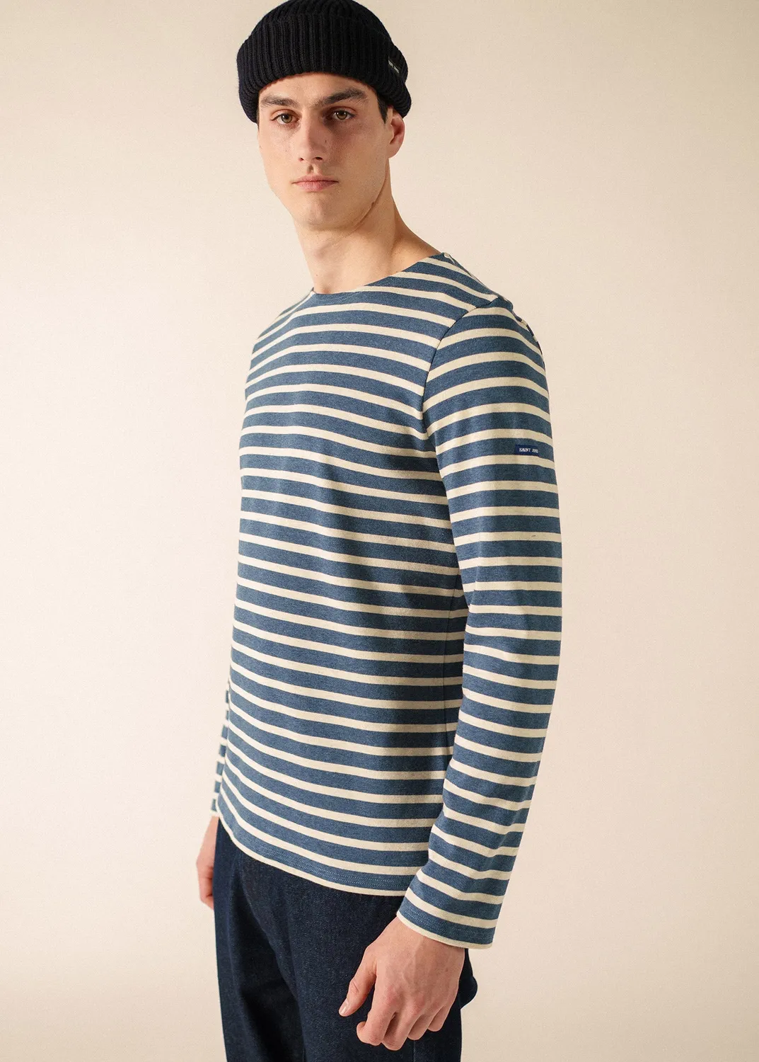 Saint James Méridien marinière coton jean chanvre