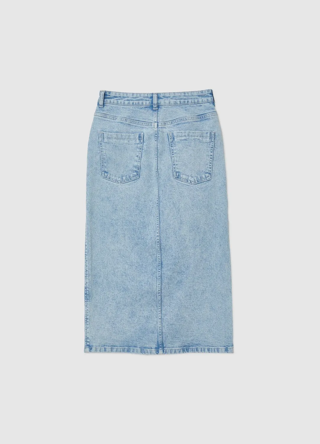Calliope jupe midi denim fendue femme regular