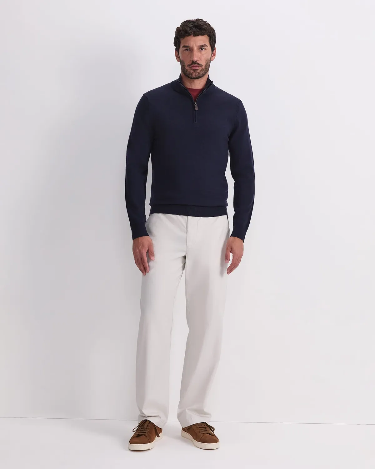 SportsCraft Merino Quarter Zip pull col zippé homme laine