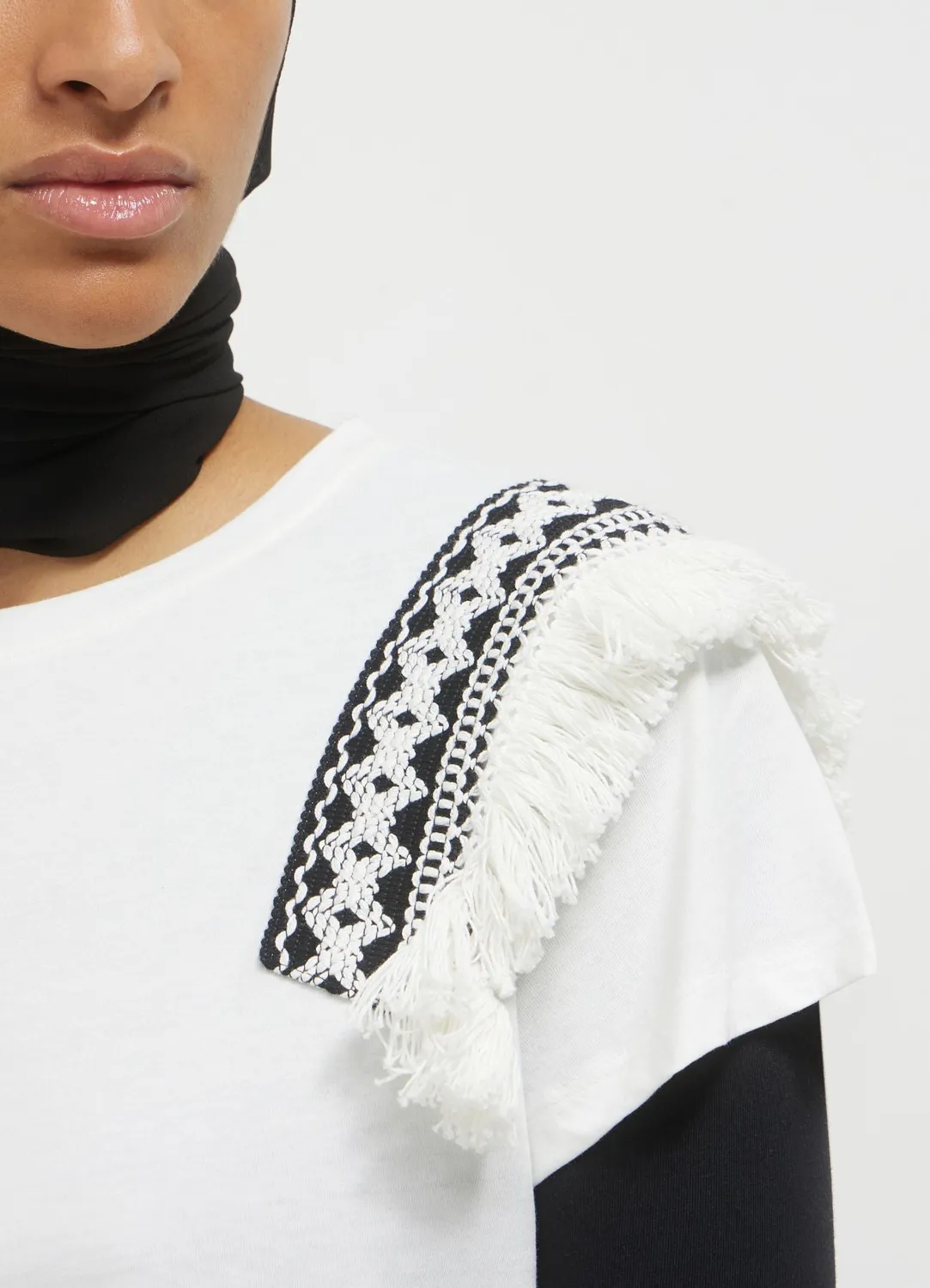 Calliope t-shirt passamaneria femme coton