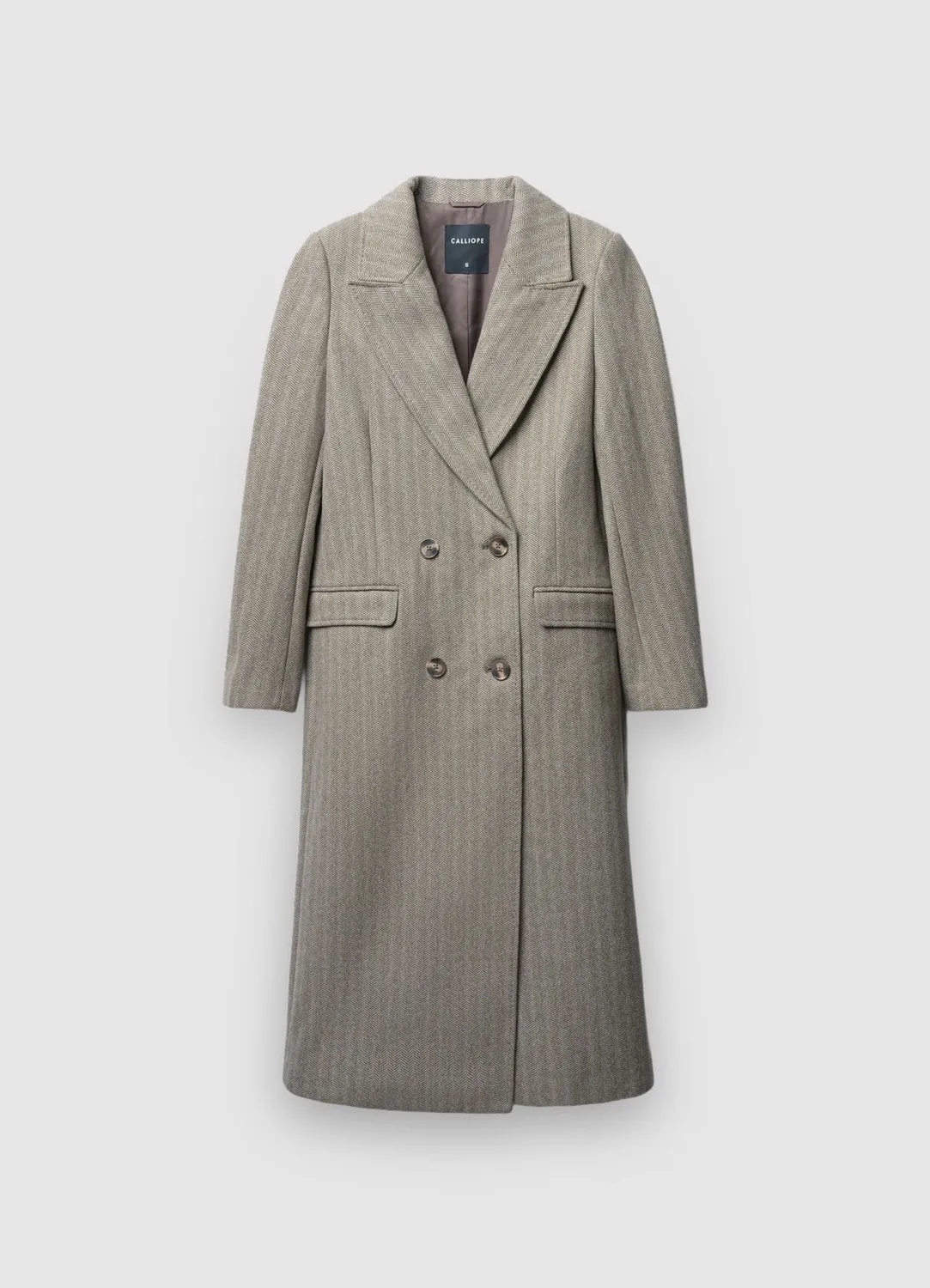 Calliope spinato manteau femme pied-de-poule chaud