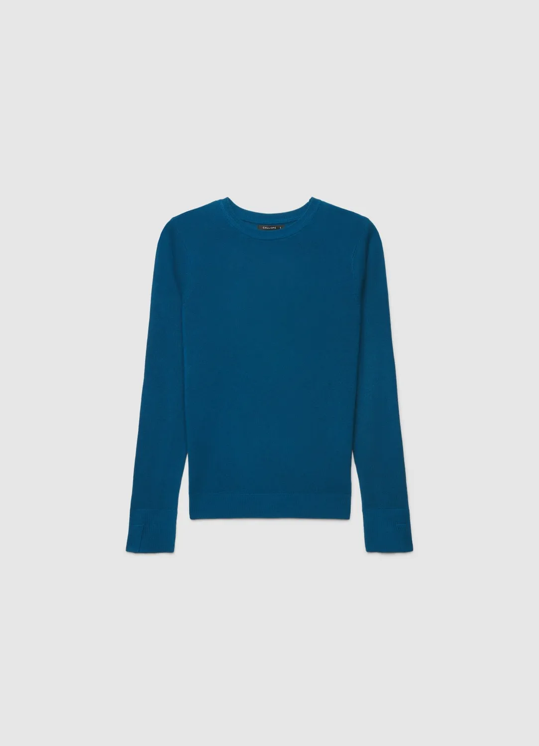 Calliope pull col rond uni manches longues femme