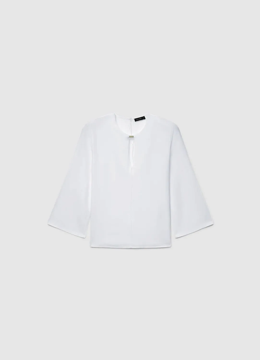 Calliope blouse femme col rond goutte détail métal