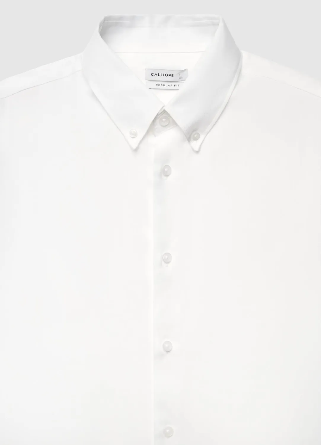 Calliope chemise button-down coton homme L unie