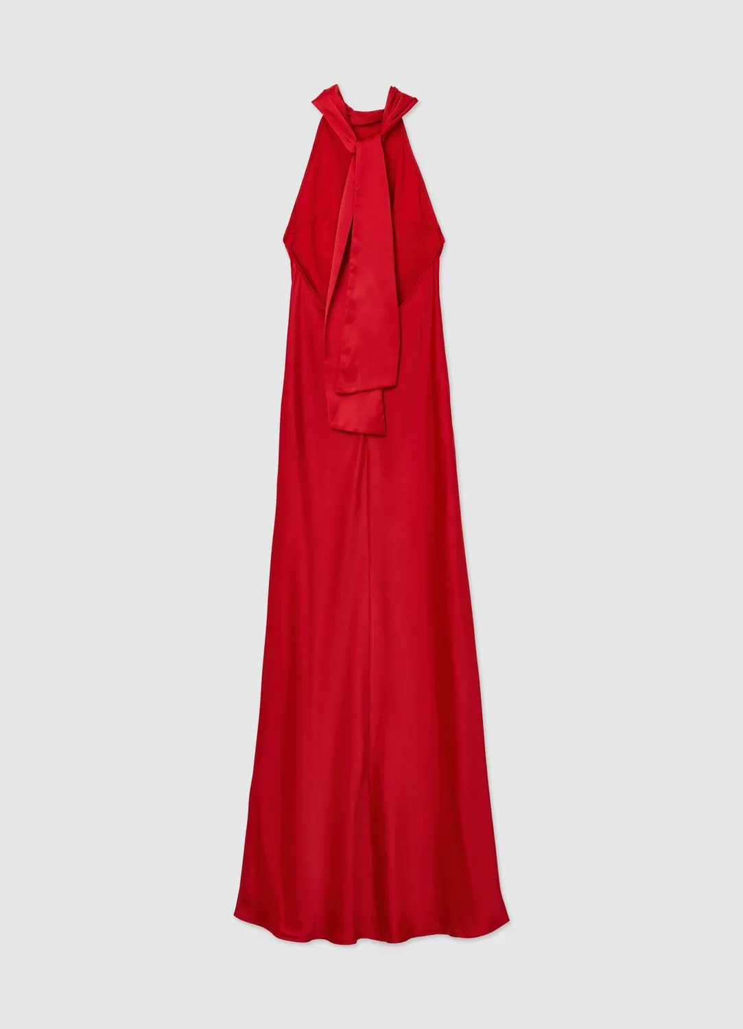 Calliope Atelier robe longue halterneck satinée