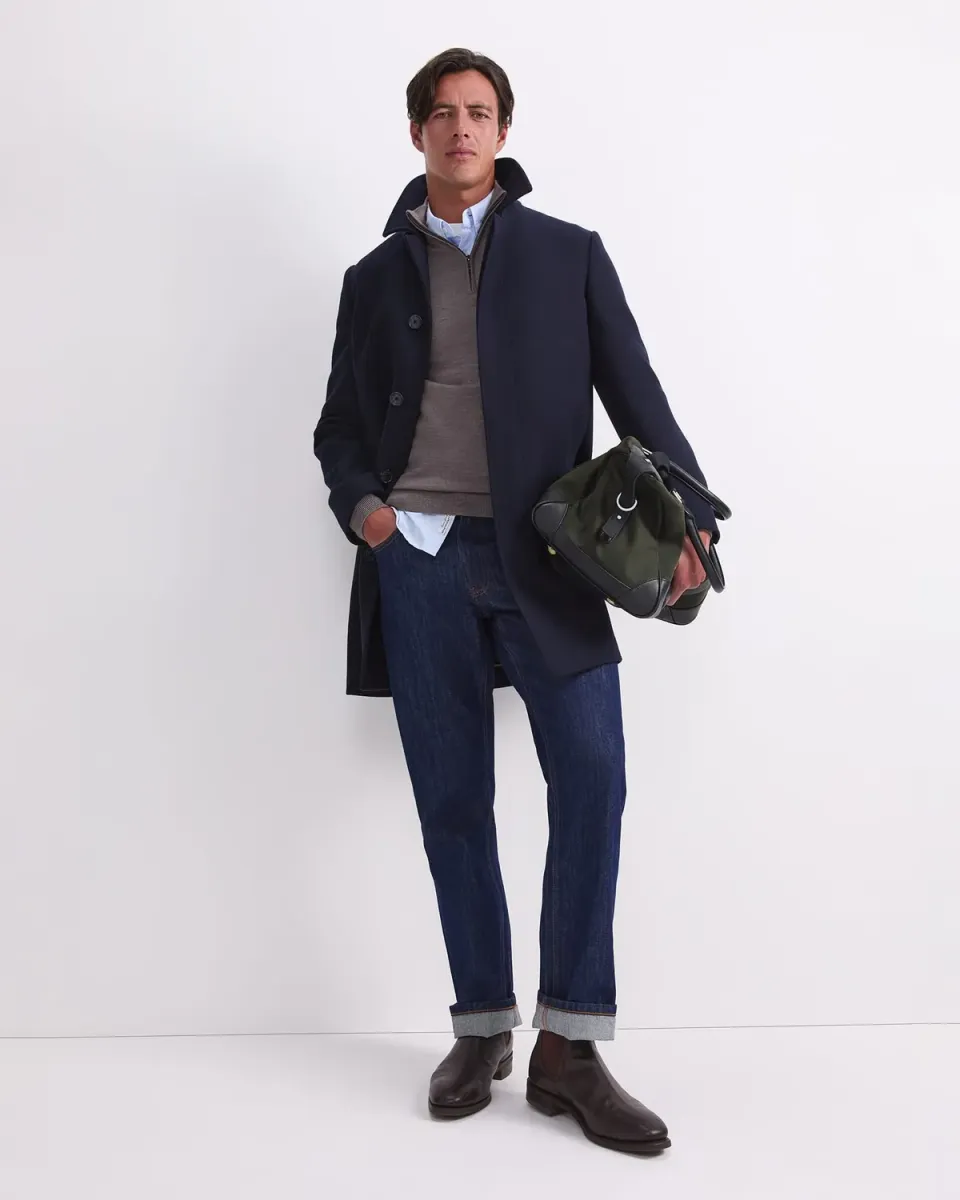 Sportscraft Micah manteau laine homme double face à carreaux