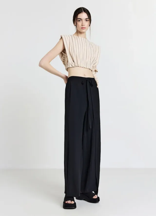Calliope pantalon à panneaux femme uni