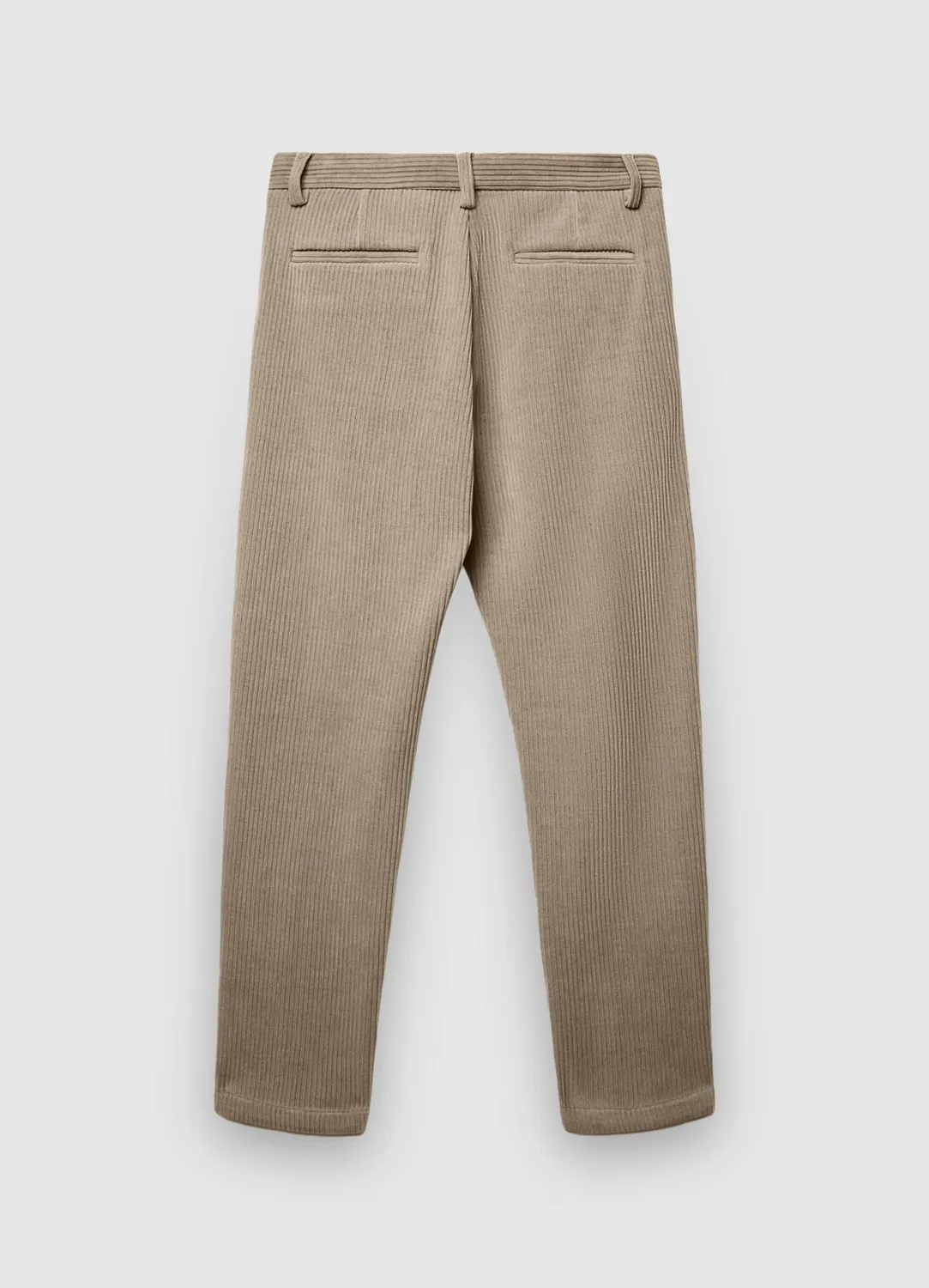 Calliope Pantalon chino effet velours côtelé homme coupe regular