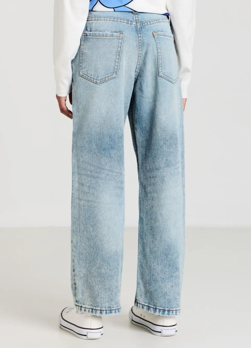 Calliope Jeans wide leg fille strappi enfant