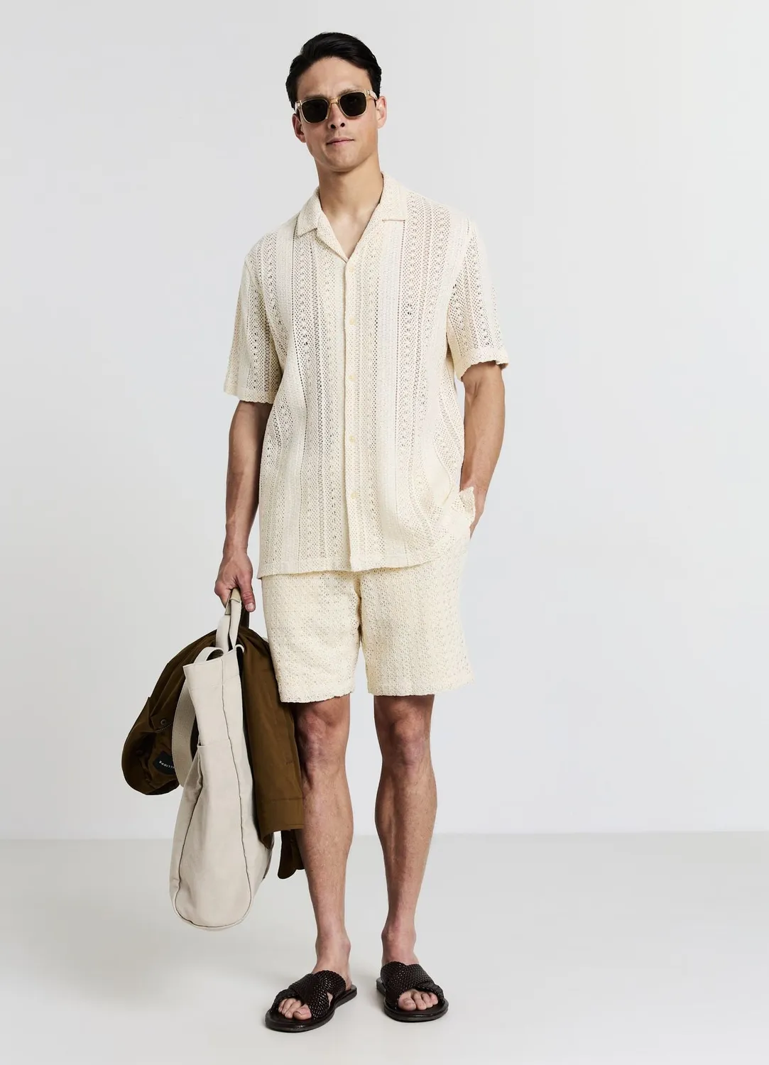 Calliope chemise bowling homme croquet manches courtes