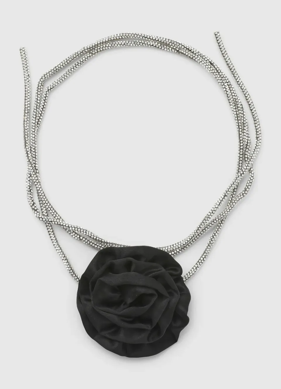 Calliope choker collier femme strass fleur