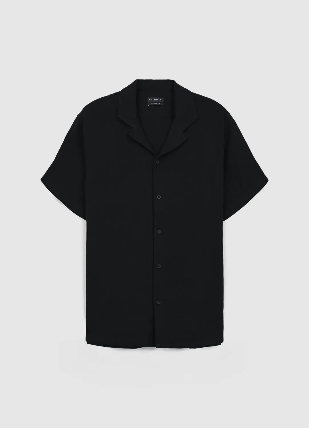 Calliope Chemise bowling coton gaufré homme