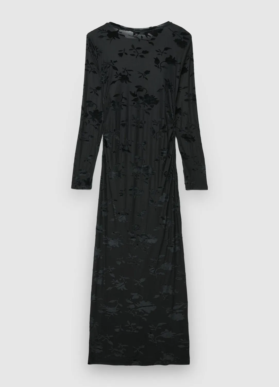 Calliope robe longue fleurs velours femme