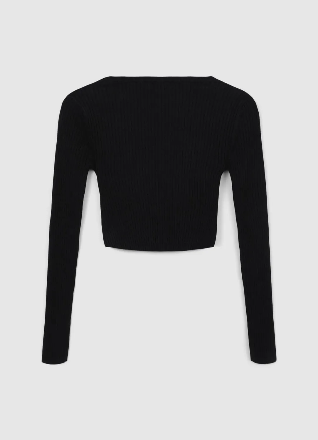 Calliope top croisé côtelé col V femme ajusté