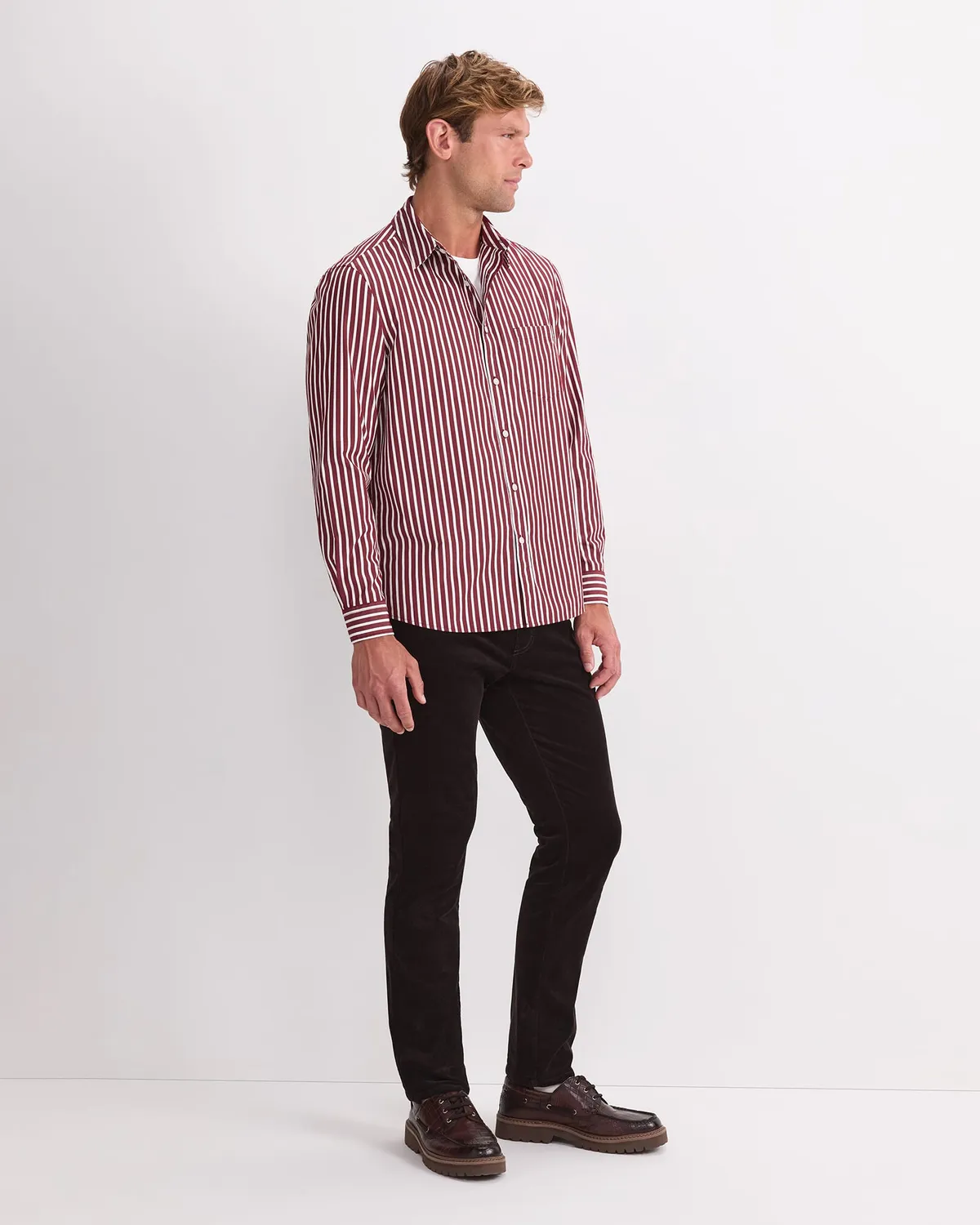 Sportscraft Ryan chemise rayée manches longues coton