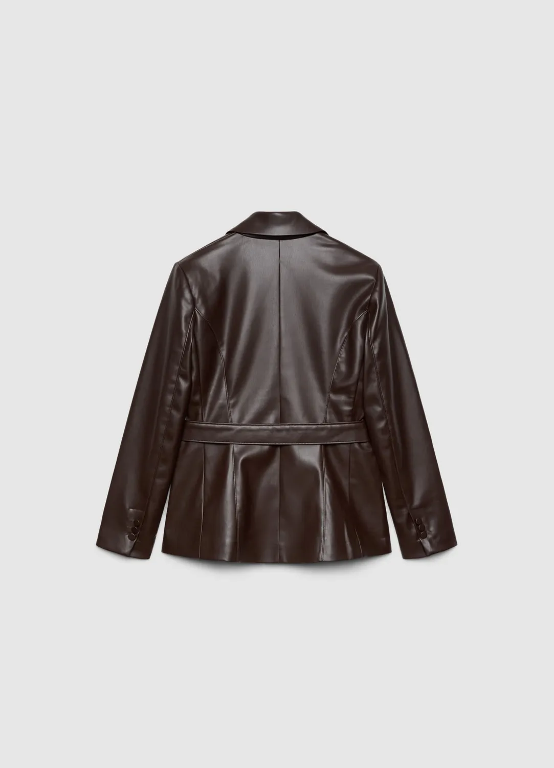 Calliope veste effet cuir ceinture femme blazer