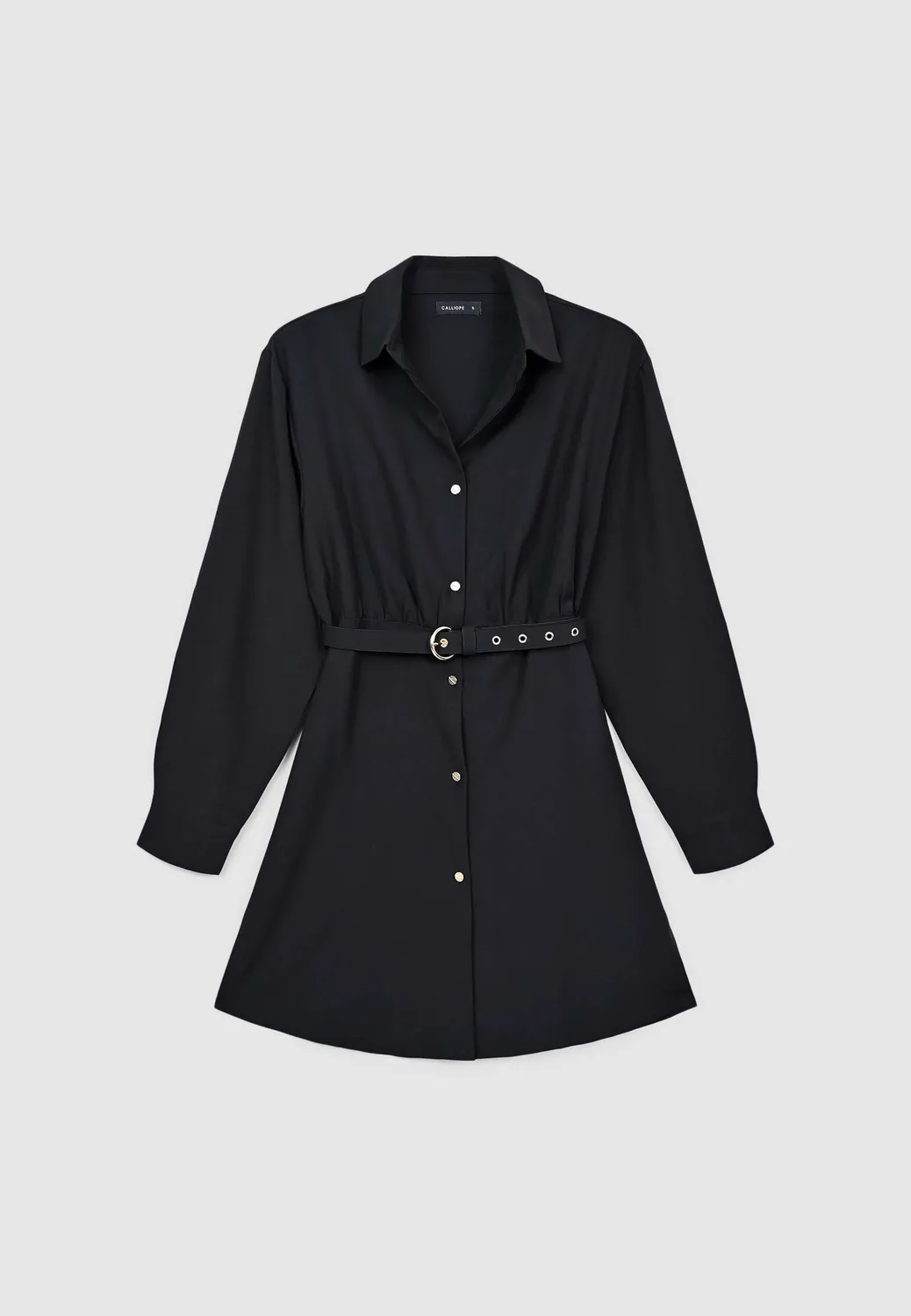 Calliope Atelier robe chemisier courte ceinture