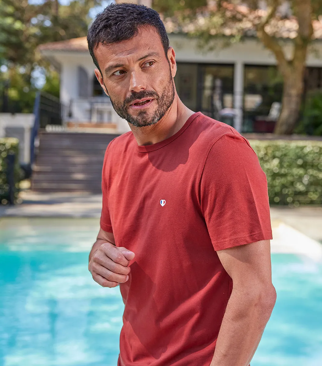 Cocorico Iconique T-shirt Homme Terracotta coton