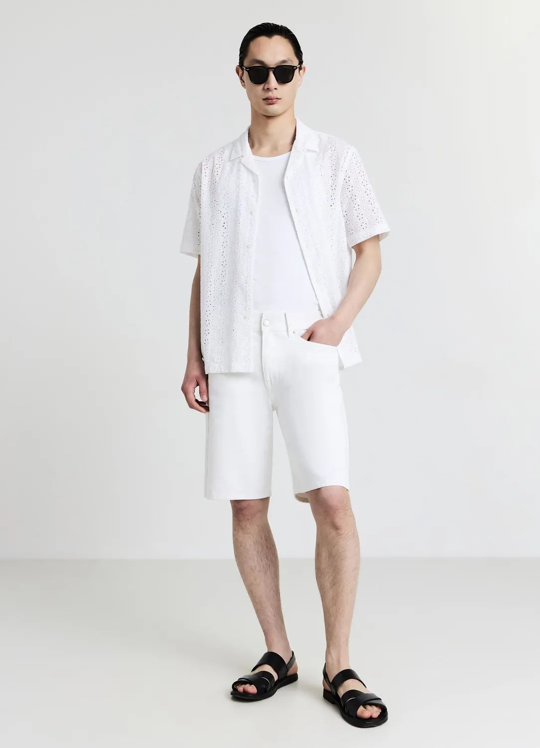 Calliope bowling sangallo chemise coton manches courtes