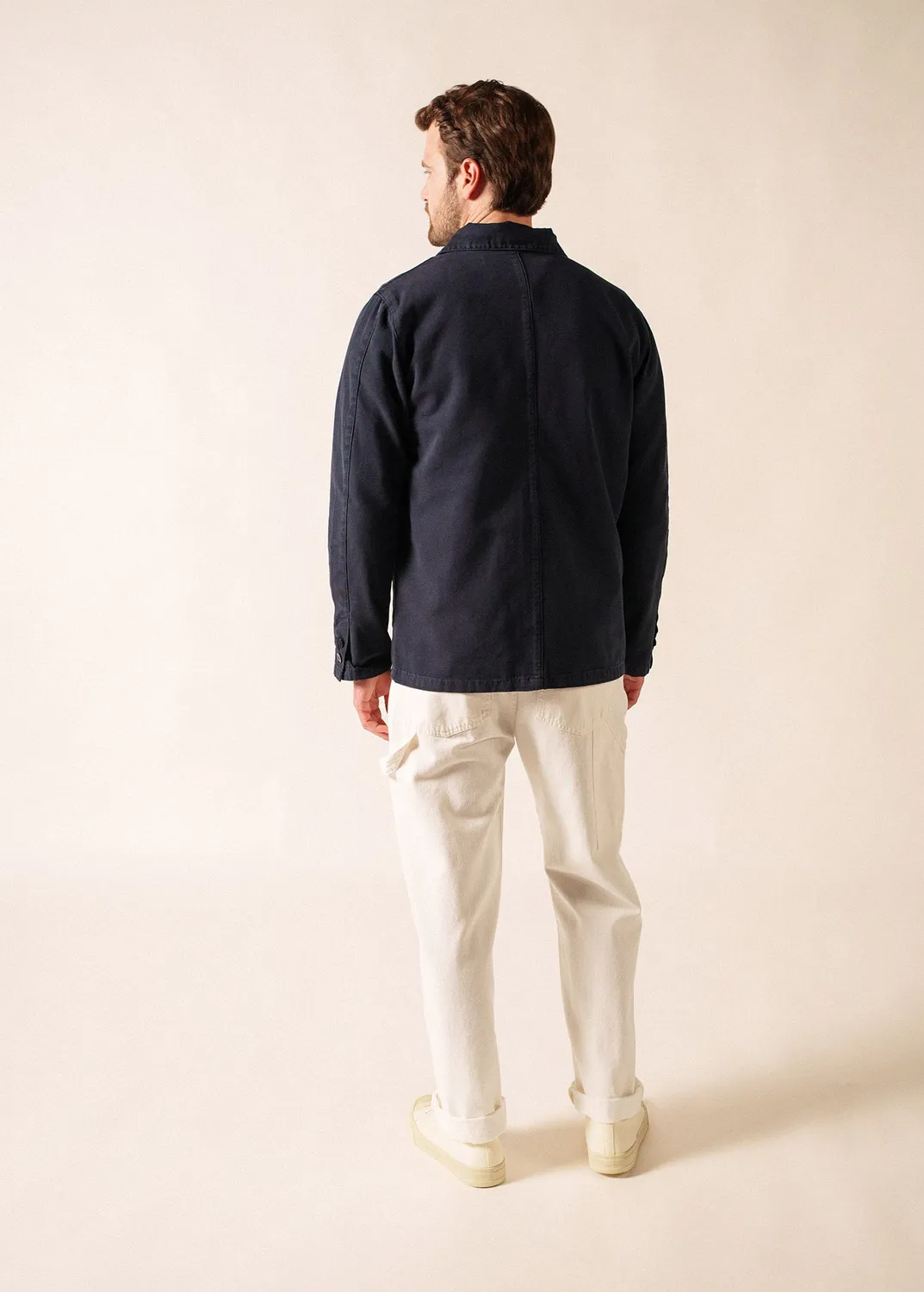 Saint James Sirocco veste marine toile coton