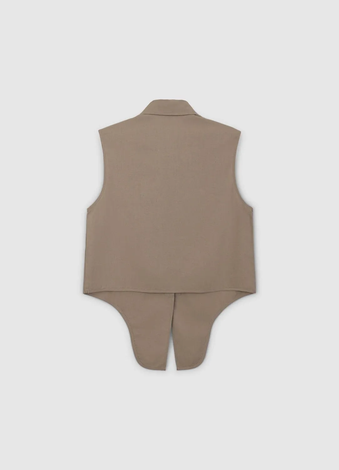 Calliope Chemise sans manches femme lin nouée
