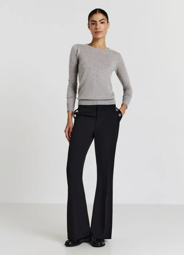 Calliope maille col rond pull femme uni maille fine
