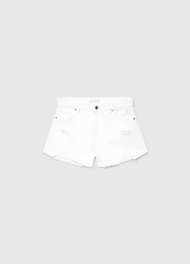 Calliope Mom Fit Short fille denim déchiré
