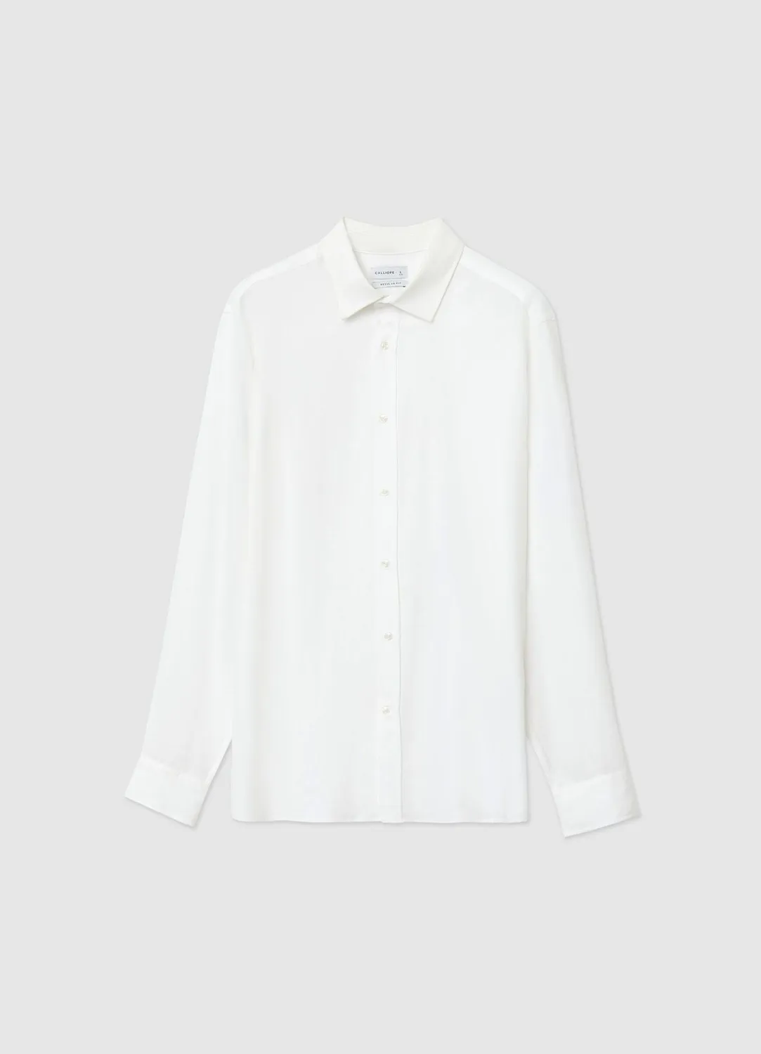 Calliope chemise classique unie homme manches longues