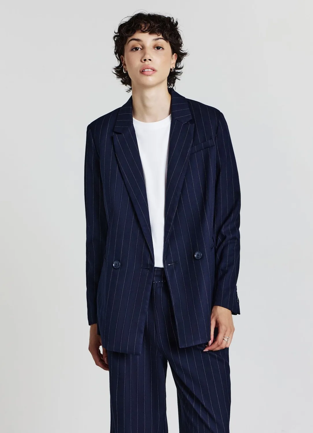 Calliope blazer double boutonnage rayures veste femme