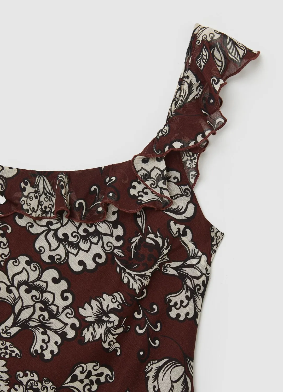 Calliope robe asymétrique imprimée femme regular