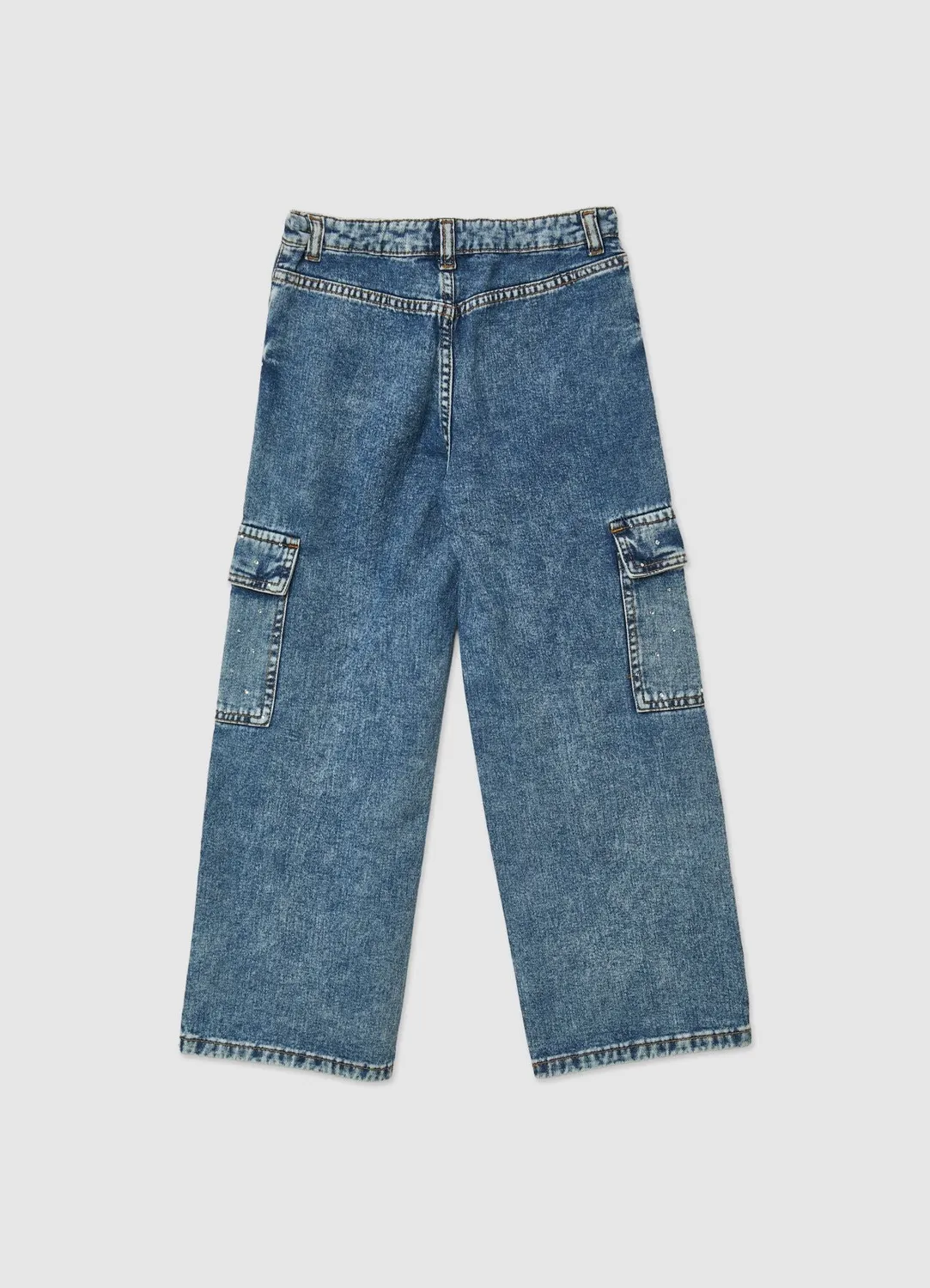 Calliope Jean Cargo Fille Strass Large 4-5 ans