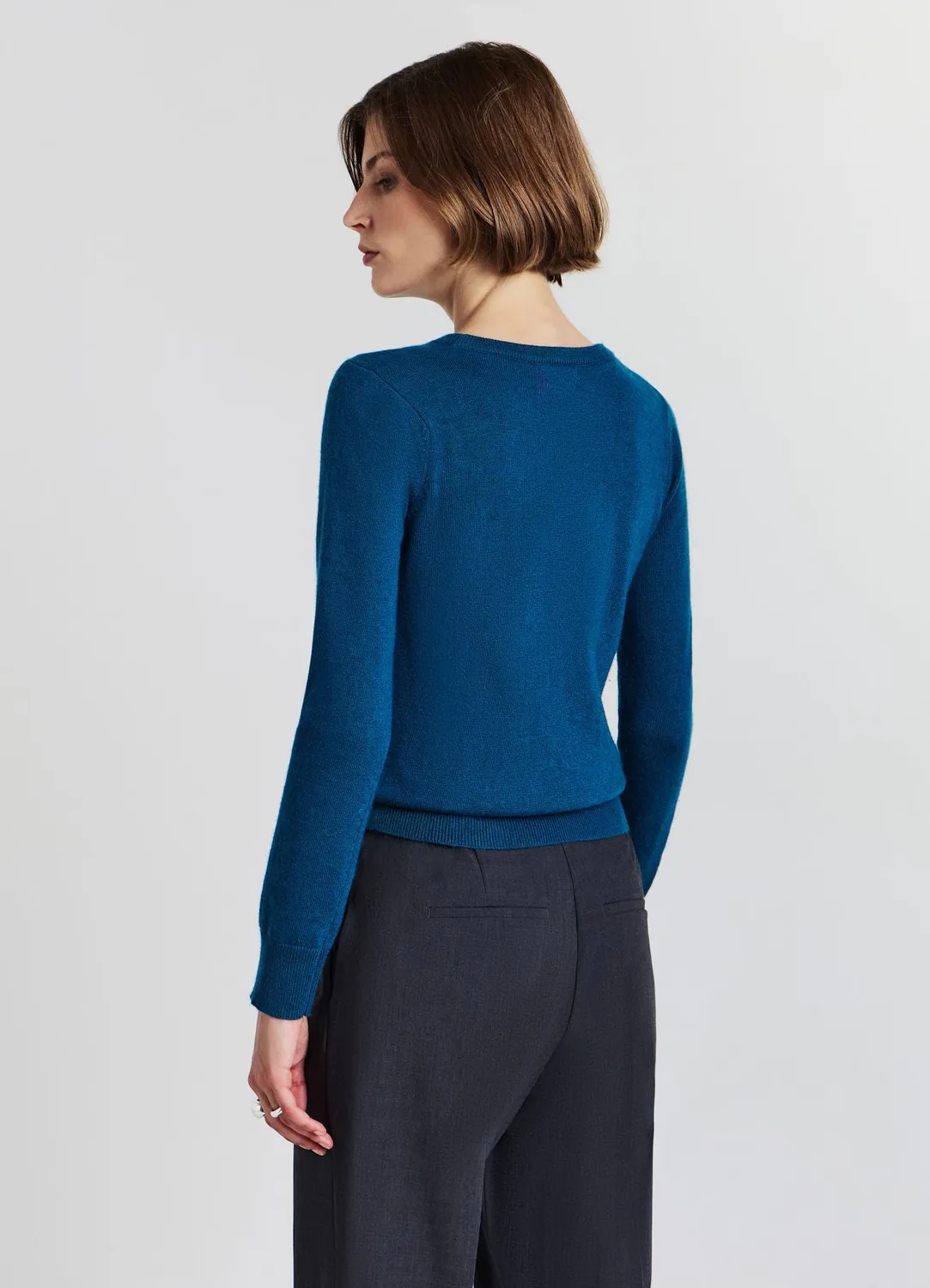 Calliope pull col rond femme uni maille fine