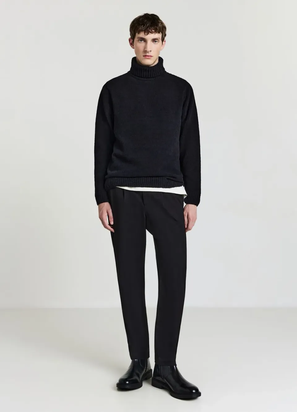 Calliope pull col roulé homme uni