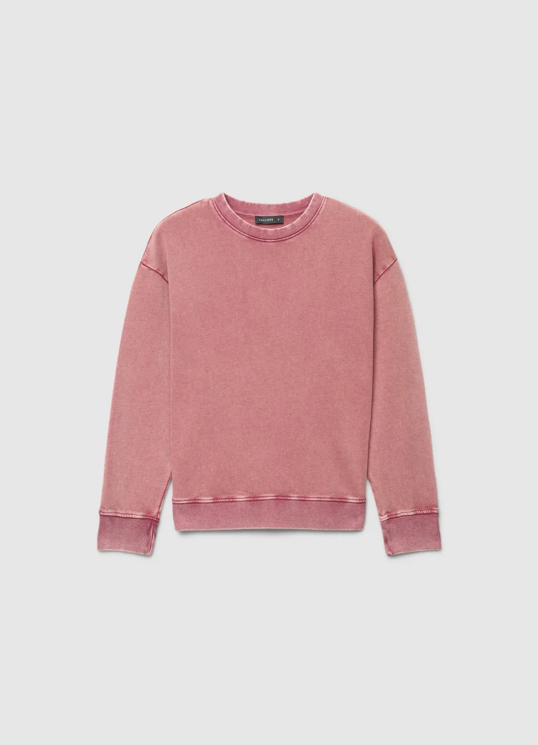 Calliope sweat col rond uni femme S coton