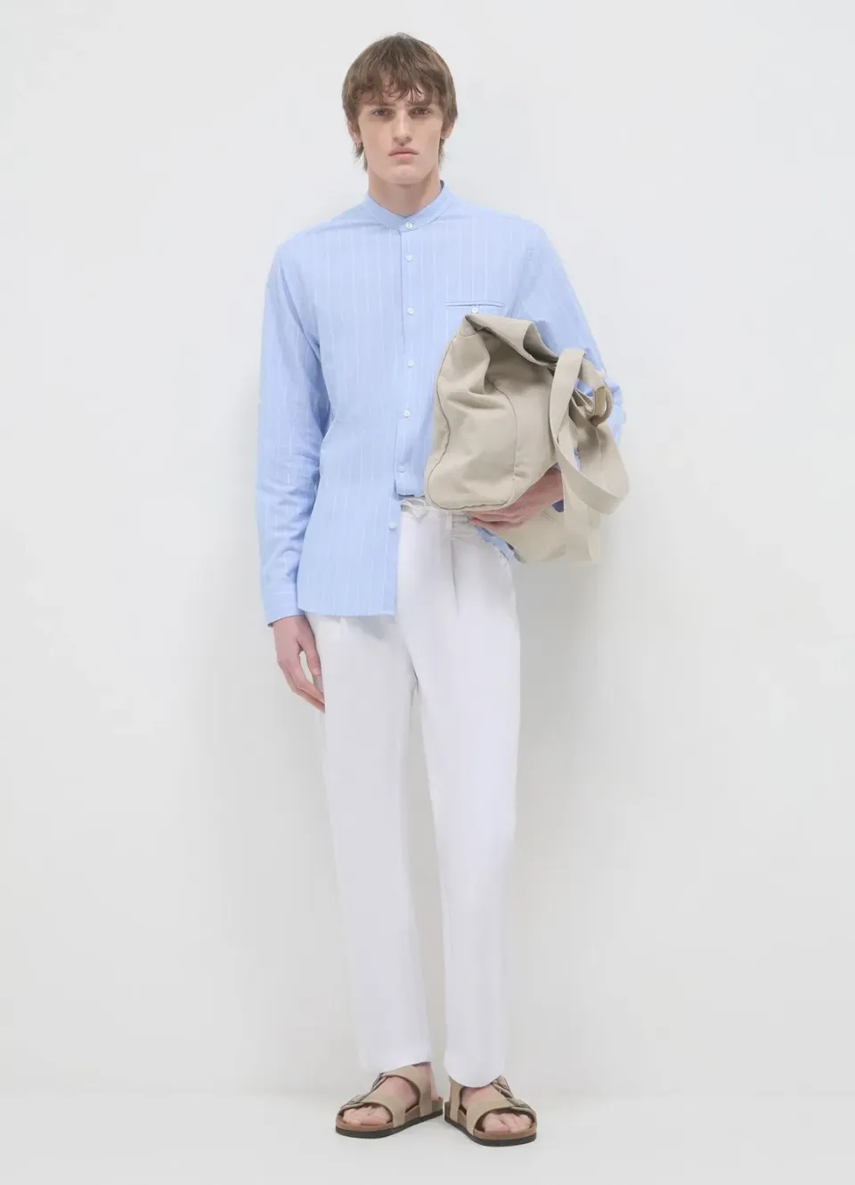 Calliope chemise col coreen rayee coton homme