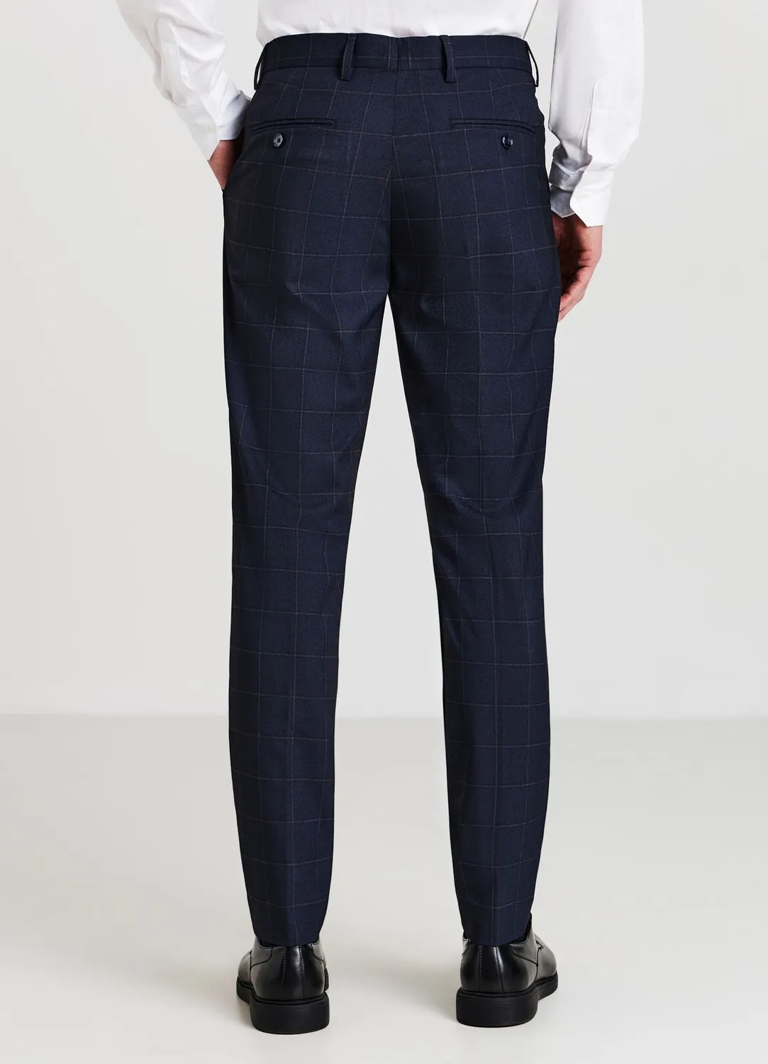 Calliope pantalon à carreaux homme coupe droite