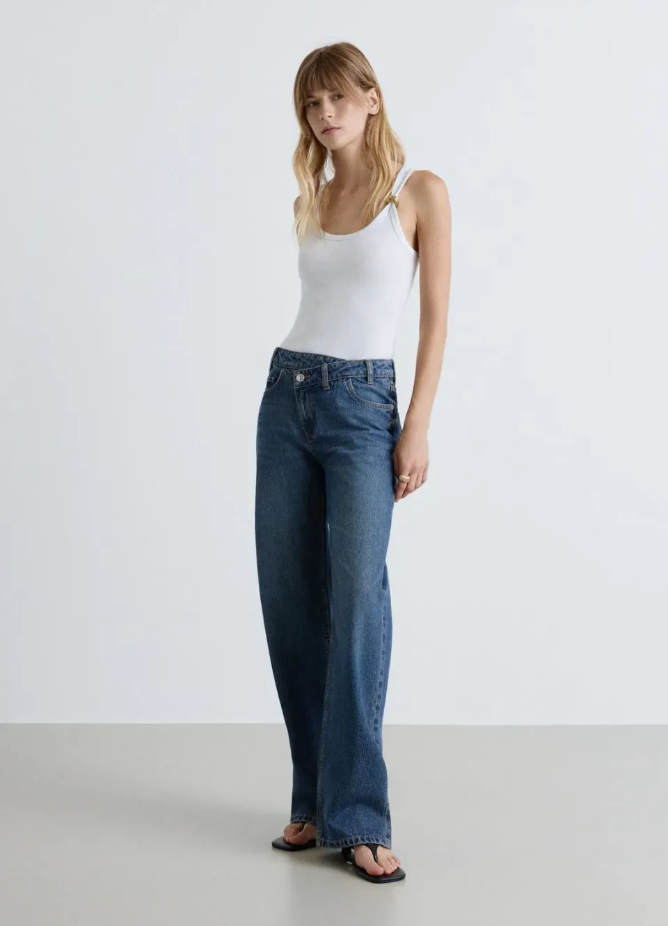 Calliope Jean wide leg femme taille haute 42