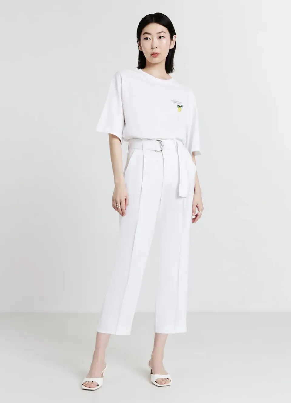 Calliope t-shirt citrons coton femme manches courtes