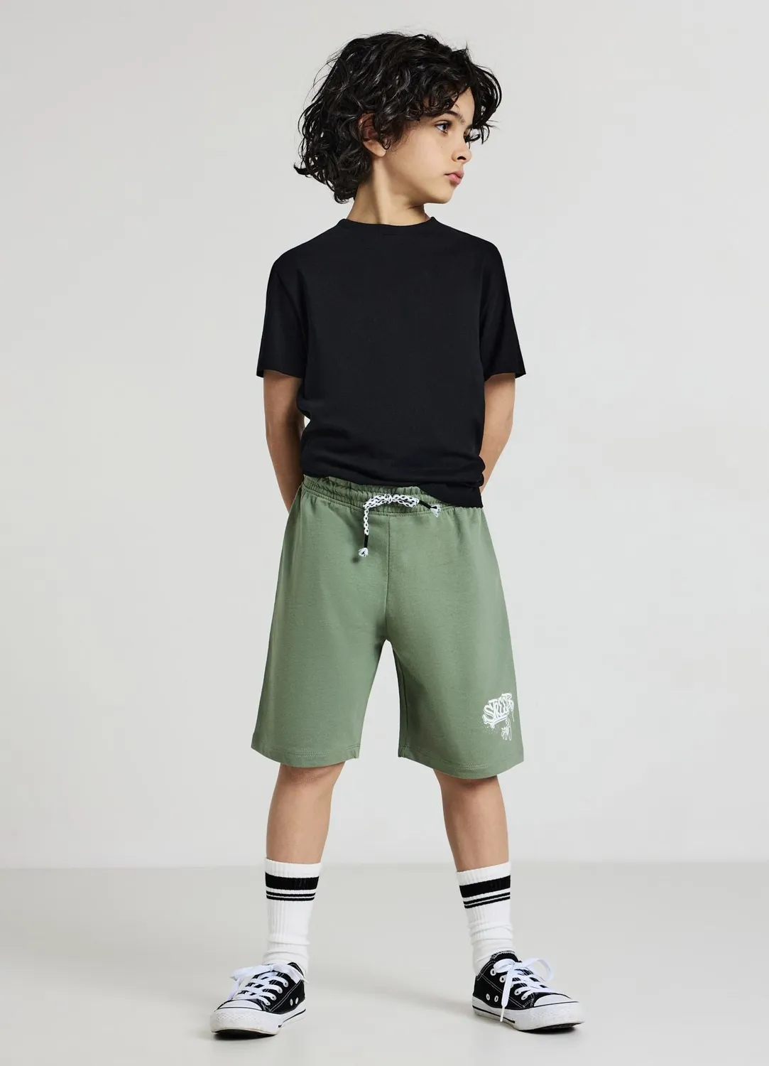 Calliope short garçon imprimé cordon