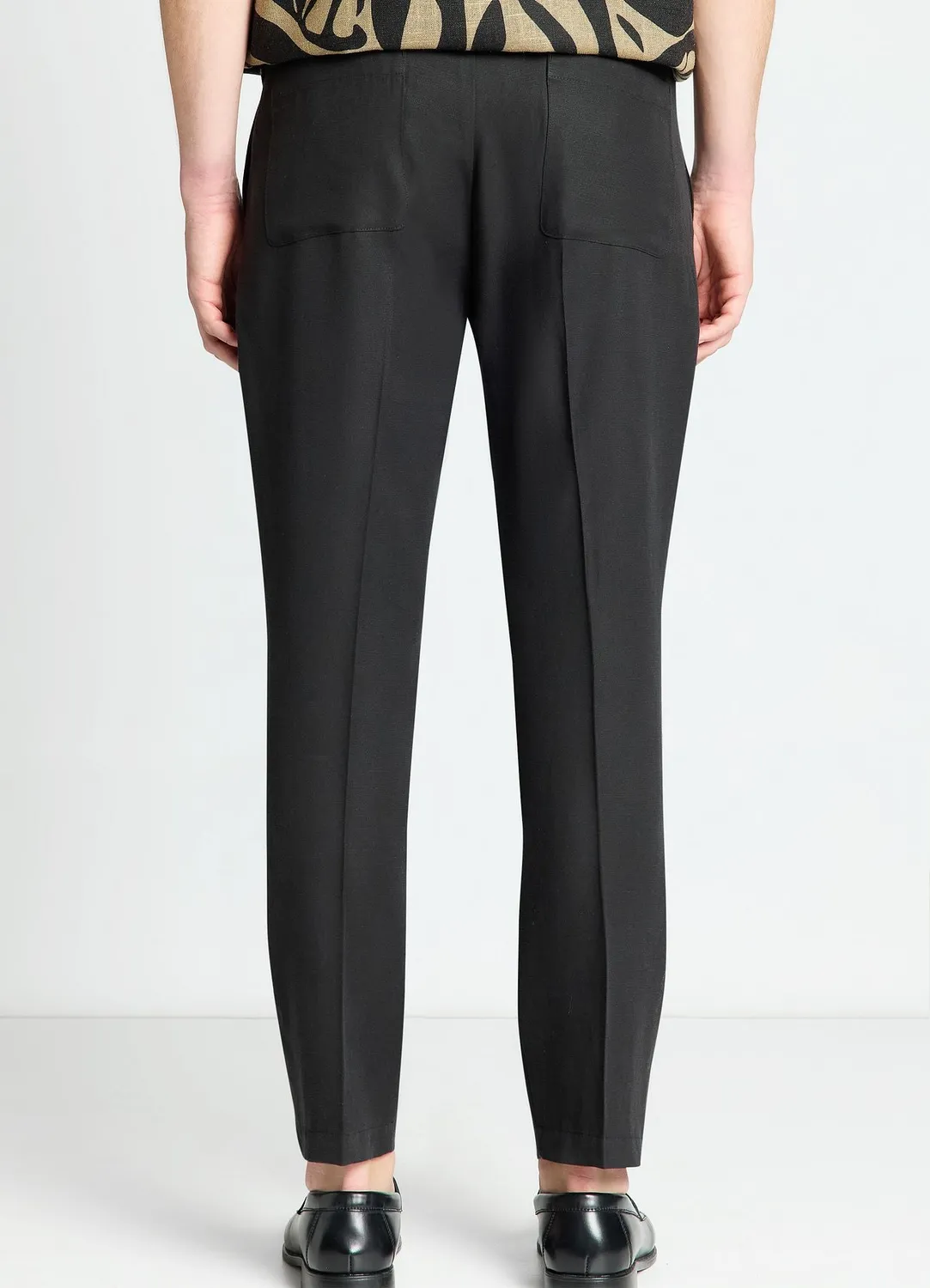 Calliope pantalon homme droit taille elastiquee uni